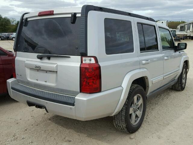 1J8HG48K16C363225 - 2006 JEEP COMMANDER SILVER photo 4