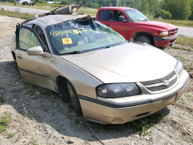 2G1WF52E059181976 - 2005 CHEVROLET IMPALA GOLD photo 1