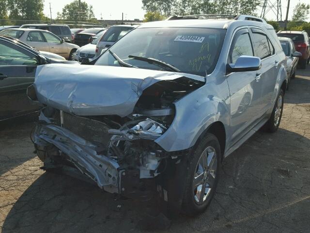 2GNFLHEK5E6363815 - 2014 CHEVROLET EQUINOX LT BLUE photo 2