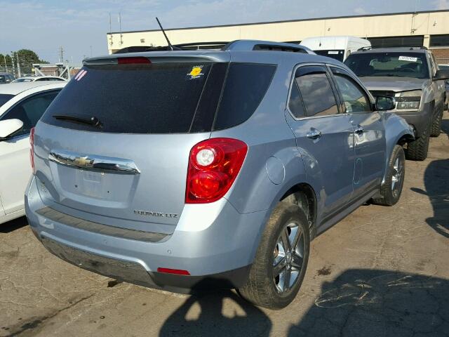 2GNFLHEK5E6363815 - 2014 CHEVROLET EQUINOX LT BLUE photo 4