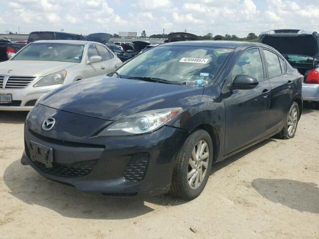 JM1BL1W73C1664852 - 2012 MAZDA 3 I BLACK photo 2