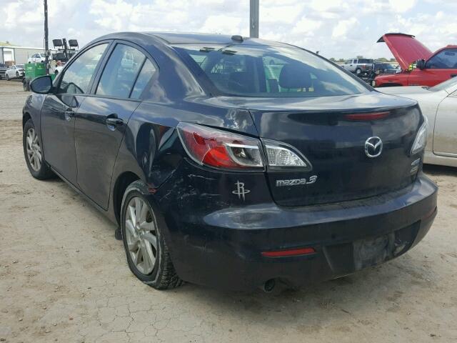 JM1BL1W73C1664852 - 2012 MAZDA 3 I BLACK photo 3