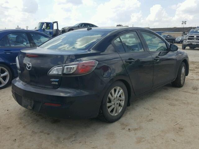 JM1BL1W73C1664852 - 2012 MAZDA 3 I BLACK photo 4