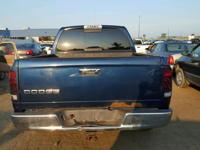 1D7HA16K22J170653 - 2002 DODGE RAM 1500 BLUE photo 6