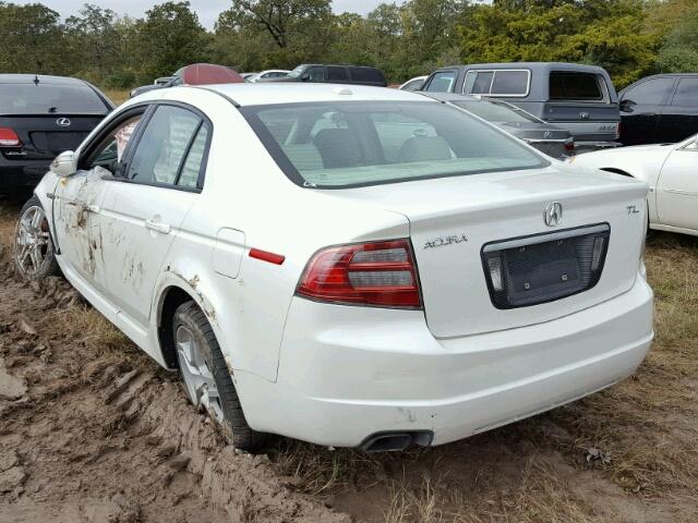 19UUA662X7A002645 - 2007 ACURA TL WHITE photo 3