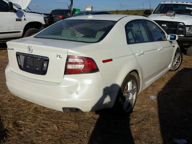 19UUA662X7A002645 - 2007 ACURA TL WHITE photo 4