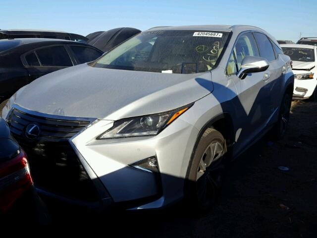 2T2ZZMCA3GC002622 - 2016 LEXUS RX SILVER photo 2