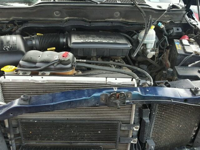 1D7HA18N12S534868 - 2002 DODGE RAM 1500 BLUE photo 7