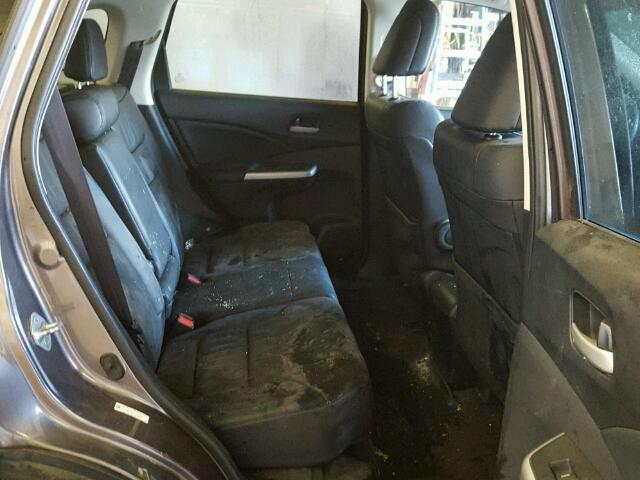 5J6RM4H75CL020259 - 2012 HONDA CR-V EXL 棕色 照片 6