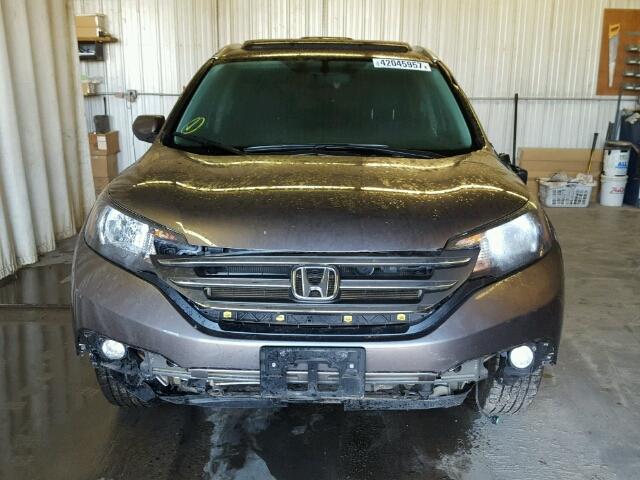 5J6RM4H75CL020259 - 2012 HONDA CR-V EXL 棕色 照片 9