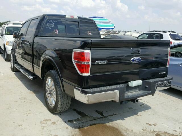 1FTFW1CFXBFD08176 - 2011 FORD F150 SUPER BLACK photo 3