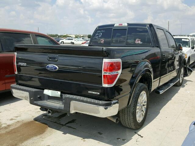 1FTFW1CFXBFD08176 - 2011 FORD F150 SUPER BLACK photo 4