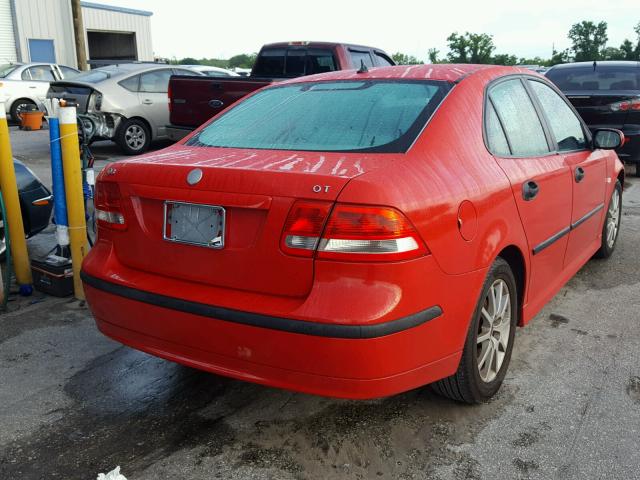 YS3FD49Y651016602 - 2005 SAAB 9-3 ARC RED photo 4