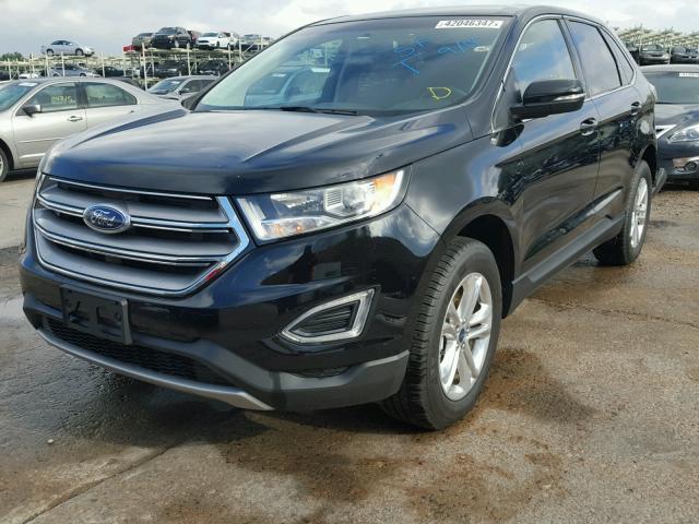 2FMPK4J99GBC31173 - 2016 FORD EDGE SEL BLACK photo 2