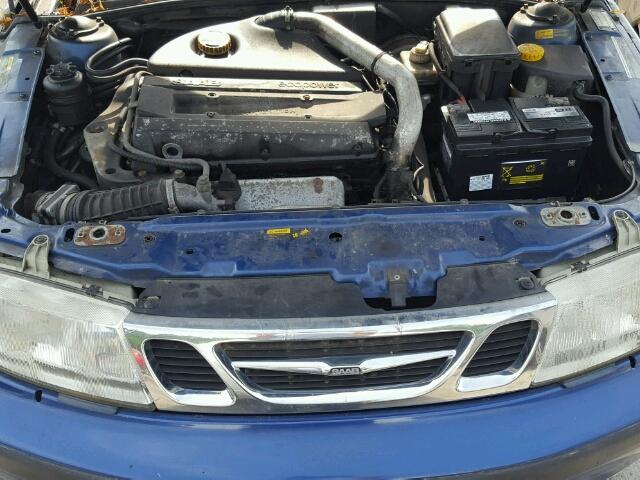 YS3ED45EXX3006556 - 1999 SAAB 9-5 BLUE photo 7