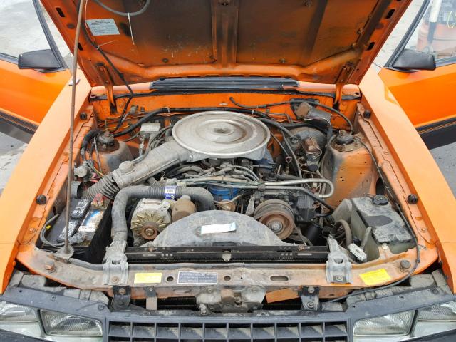 9F03F321295 - 1979 FORD MUST COBRA ORANGE photo 7