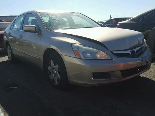 1HGCM56407A149913 - 2007 HONDA ACCORD LX GOLD photo 1