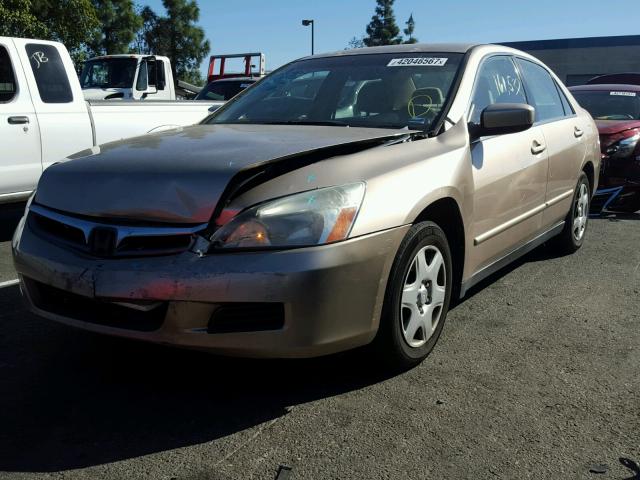 1HGCM56407A149913 - 2007 HONDA ACCORD LX GOLD photo 2