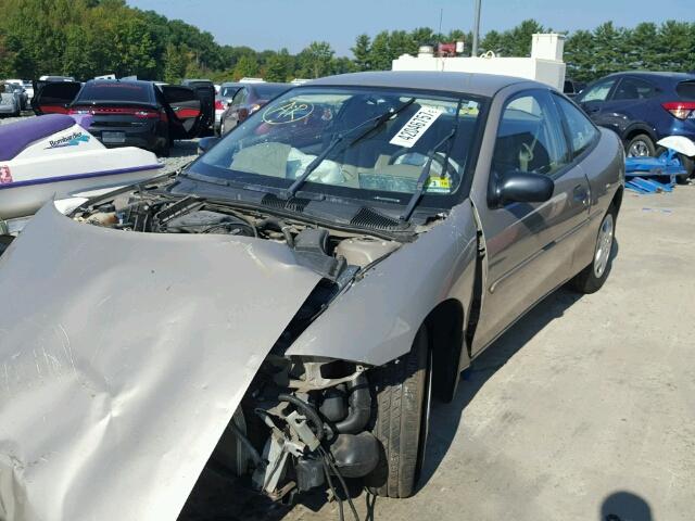 1G1JS124127240262 - 2002 CHEVROLET CAVALIER L TAN photo 2