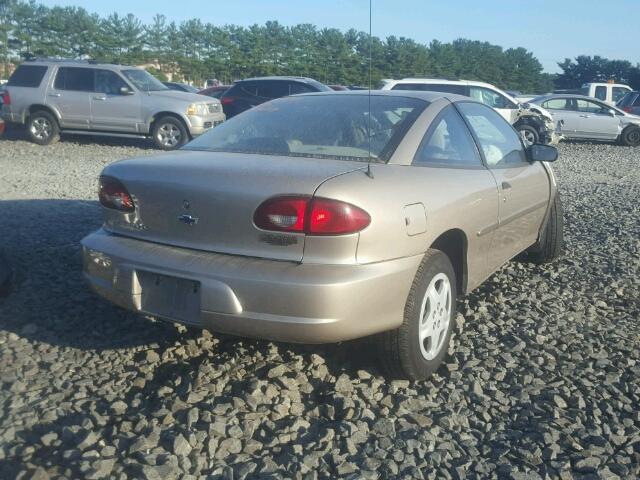 1G1JS124127240262 - 2002 CHEVROLET CAVALIER L TAN photo 4