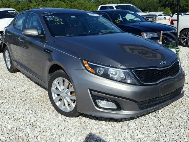 5XXGN4A75EG333545 - 2014 KIA OPTIMA GRAY photo 1