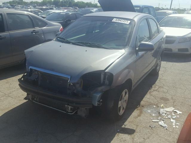 KL1TD5DE4AB118165 - 2010 CHEVROLET AVEO LS SILVER photo 2