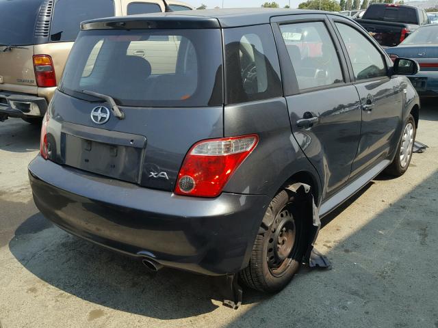 JTKKT624760146173 - 2006 TOYOTA SCION XA GRAY photo 4