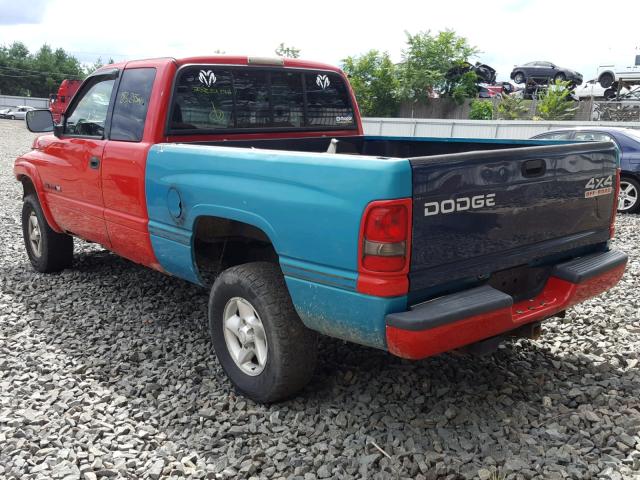 1B7HF13Y2VJ547586 - 1997 DODGE RAM 1500 RED photo 3