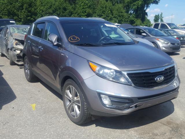 KNDPCCA67E7563457 - 2014 KIA SPORTAGE S GRAY photo 1