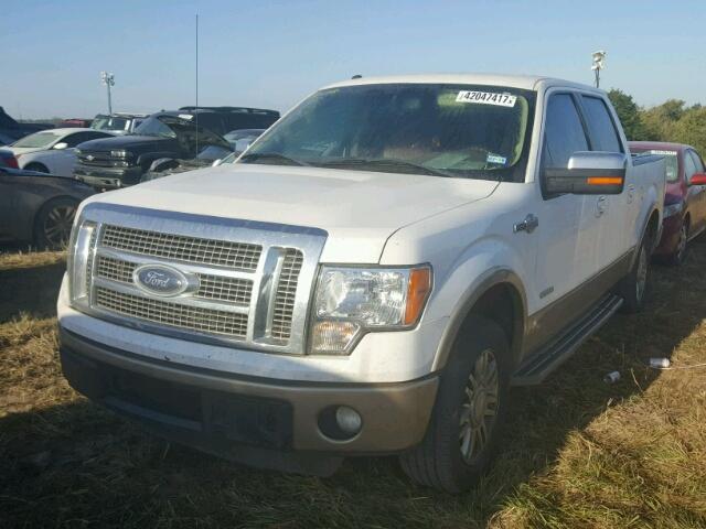 1FTFW1CT2CKE25183 - 2012 FORD F150 Ақ фото 2