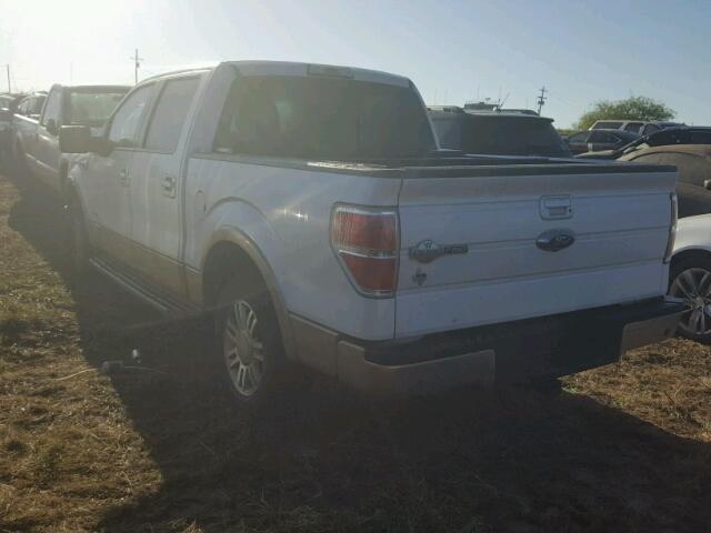 1FTFW1CT2CKE25183 - 2012 FORD F150 WHITE photo 3