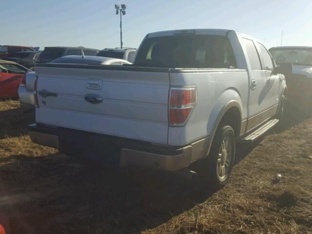 1FTFW1CT2CKE25183 - 2012 FORD F150 Ақ фото 4
