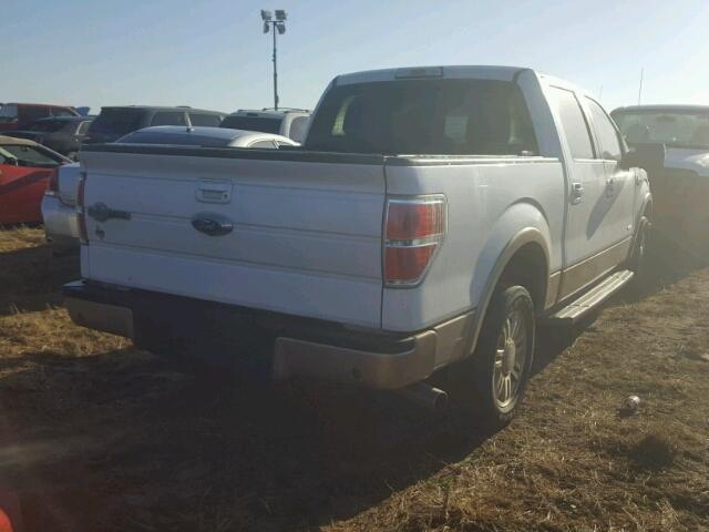 1FTFW1CT2CKE25183 - 2012 FORD F150 WHITE photo 4