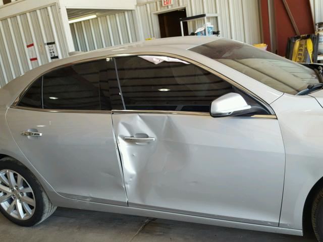 1G11F5SL8FF170578 - 2015 CHEVROLET MALIBU LTZ ვერცხლისფერი ფოტო 9