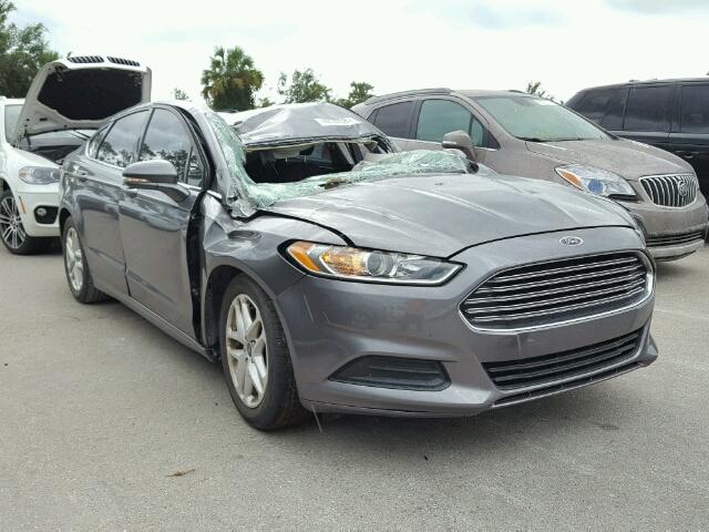 1FA6P0H7XE5355474 - 2014 FORD FUSION GRAY photo 1