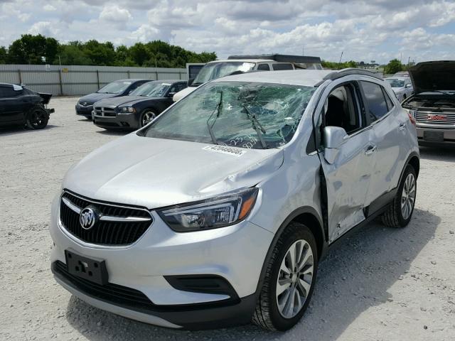 KL4CJASB1HB100066 - 2017 BUICK ENCORE PRE SILVER photo 2