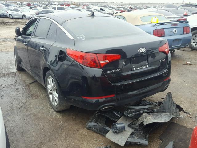 5XXGN4A75DG100411 - 2013 KIA OPTIMA EX BLACK photo 3