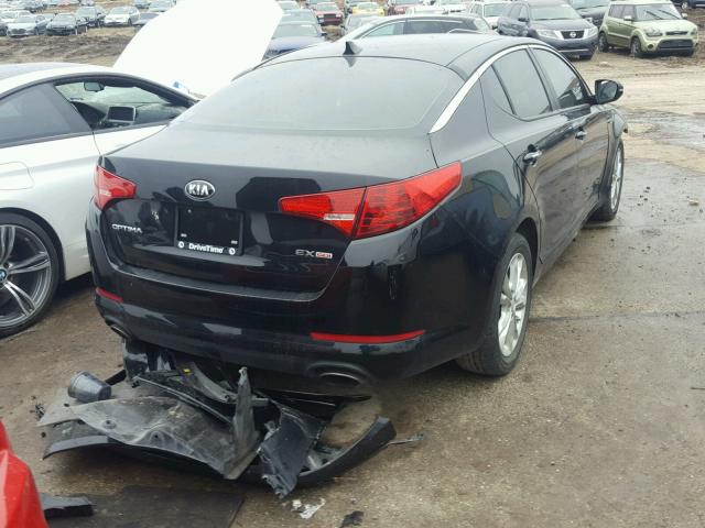 5XXGN4A75DG100411 - 2013 KIA OPTIMA EX BLACK photo 4