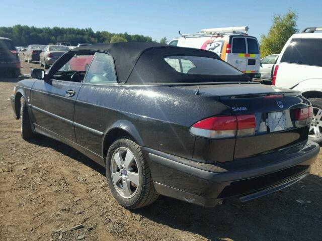 YS3DF75K527002820 - 2002 SAAB 9-3 SE BLACK photo 3