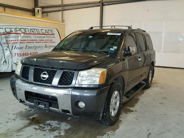 5N1AA08AX4N722644 - 2004 NISSAN ARMADA SE GRAY photo 2