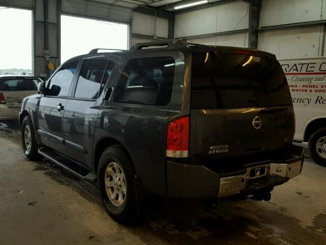 5N1AA08AX4N722644 - 2004 NISSAN ARMADA SE GRAY photo 3