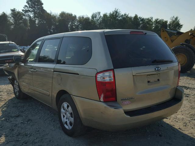 KNDMB233766048632 - 2006 KIA SEDONA EX GOLD photo 3