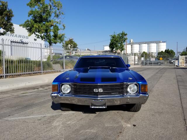 00001D37W2B622387 - 1972 CHEVROLET CHEVELLE BLUE photo 2