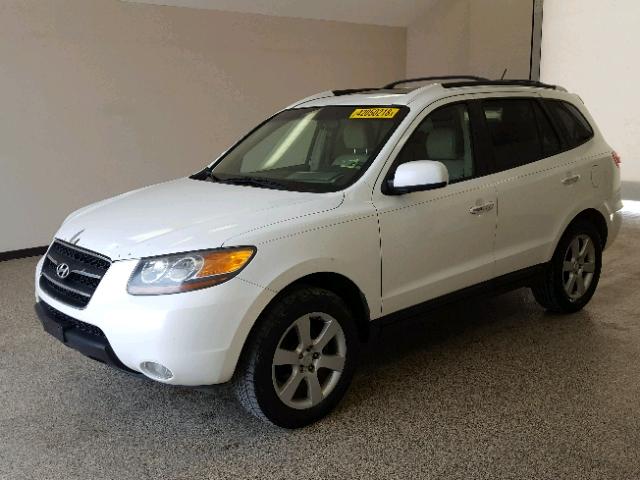 5NMSH13E27H031257 - 2007 HYUNDAI SANTA FE S WHITE photo 2