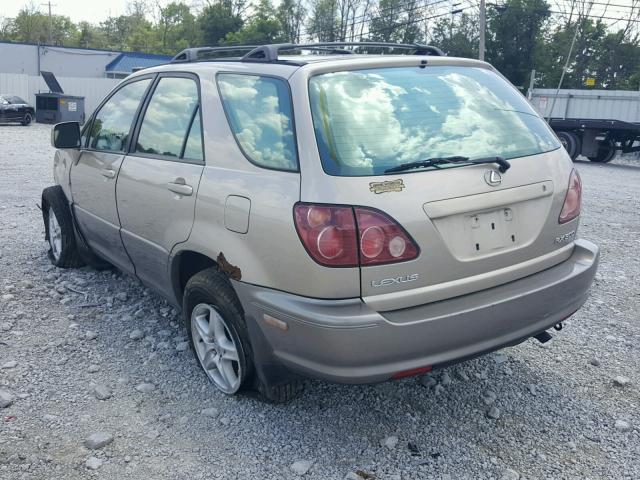 JT6HF10U6Y0118972 - 2000 LEXUS RX 300 TAN photo 3