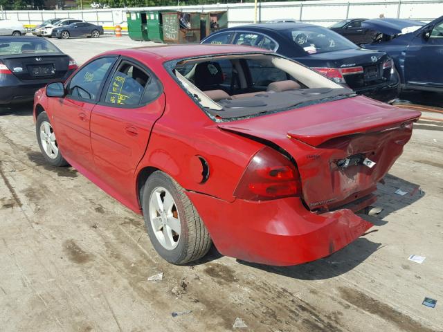 2G2WP552171237970 - 2007 PONTIAC GRAND PRIX წითელი ფოტო 3