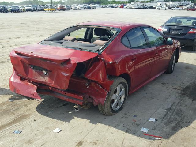 2G2WP552171237970 - 2007 PONTIAC GRAND PRIX წითელი ფოტო 4