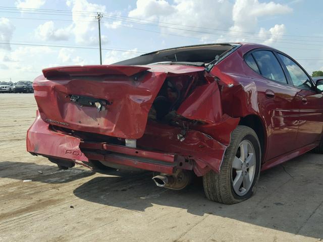 2G2WP552171237970 - 2007 PONTIAC GRAND PRIX წითელი ფოტო 9