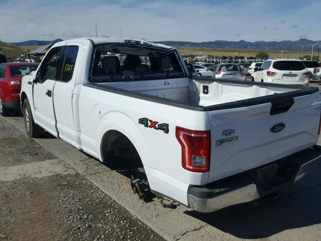 1FTEX1EP2GKD94774 - 2016 FORD F150 SUPER WHITE photo 3