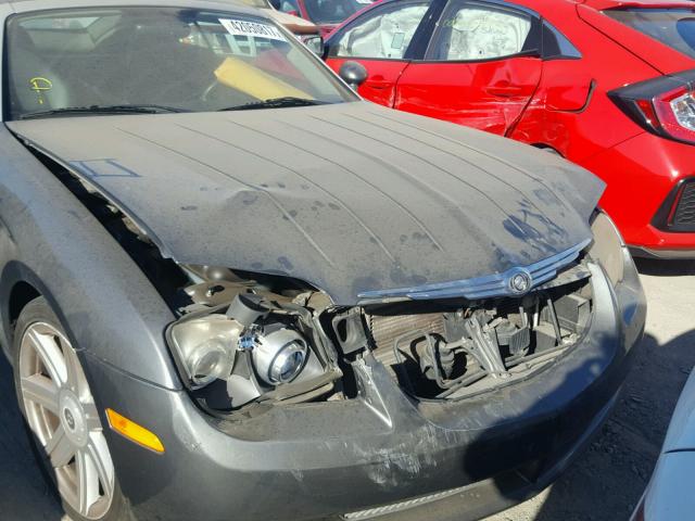 1C3AN69L74X000696 - 2004 CHRYSLER CROSSFIRE GRAY photo 9